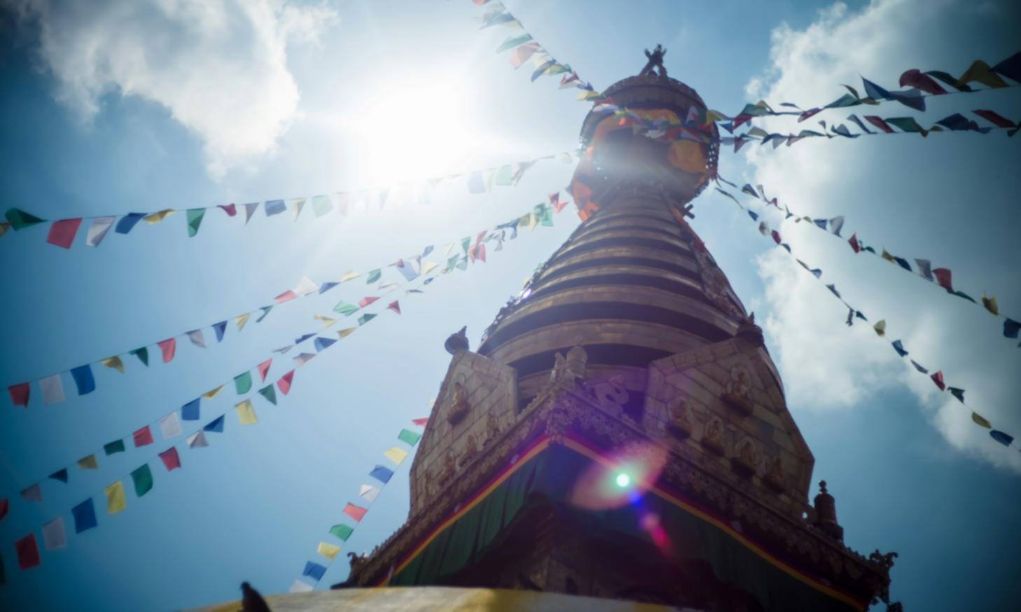 Meditazione mattutina all'alba